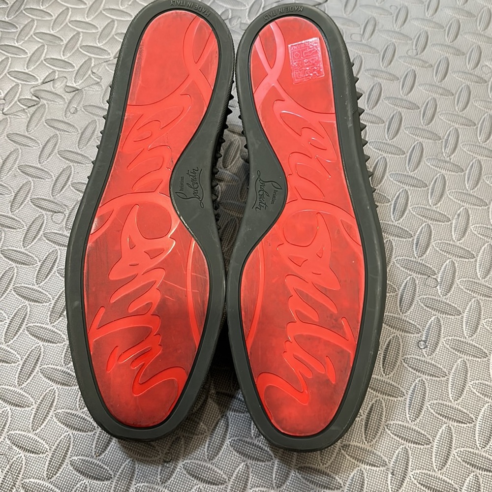 Christian Louboutin Men’s, suede, spiked slip on shoe.  Worn once. - Picture 3 of 3